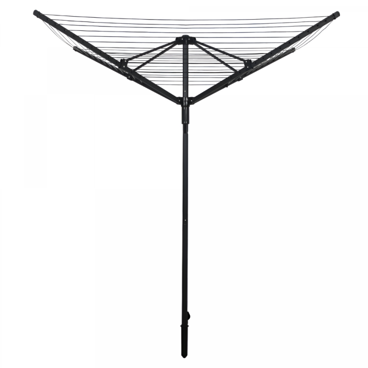 Zahradní sušák na prádlo ROTARY 45 m černý – rotační sušák se 4 rameny, venkovní sušení