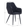 Designové křeslo, černá Velvet látka, VERIO NEW