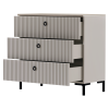 Komoda, šedohnědá Taupe/dub silverjack, DOMCA 3S Komoda, šedohnědá Taupe/dub silverjack, DOMCA 3S