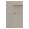 Věšákový panel 85, šedohnědá Taupe/dub silverjack, DOMCA