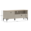 TV stolek, šedohnědá Taupe/dub silverjack, DOMCA 1K1S TV stolek, šedohnědá Taupe/dub silverjack, DOMCA 1K1S