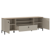 TV stolek, šedohnědá Taupe/dub silverjack, DOMCA 2D1S TV stolek, šedohnědá Taupe/dub silverjack, DOMCA 2D1S