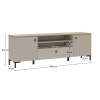 TV stolek, šedohnědá Taupe/dub silverjack, DOMCA 2D1S TV stolek, šedohnědá Taupe/dub silverjack, DOMCA 2D1S