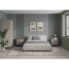 Manželská postel DOMCA 160x200 šedohnědá Taupe – postel s úložným prostorem a lamelovým roštem