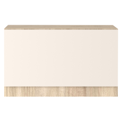 Botník VERTIO dub sonoma/kašmír – výklopný botník s PUSH systémem a policí