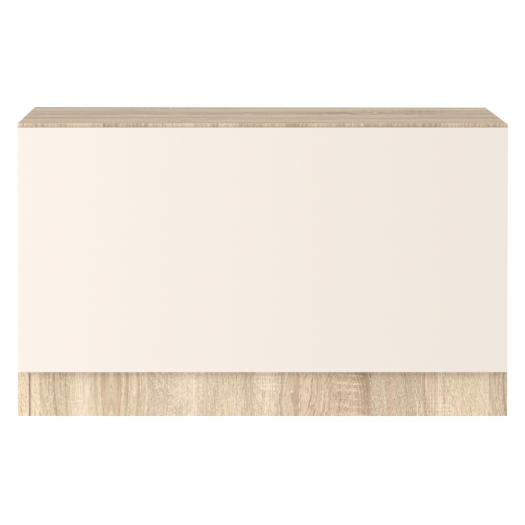 Botník VERTIO dub sonoma/kašmír – výklopný botník s PUSH systémem a policí