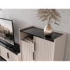 TV stolek, kašmír/tmavý mramor, FRESIO RTV2D2S TV stolek, kašmír/tmavý mramor, FRESIO RTV2D2S