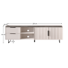 TV stolek, kašmír/norkový kaštan arvadonna, FRESIO RTV2D2S TV stolek, kašmír/norkový kaštan arvadonna, FRESIO RTV2D2S