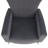 Relaxační křeslo, šedá Velvet látka, BARET Relaxační křeslo, šedá Velvet látka, BARET