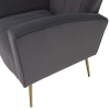 Relaxační křeslo, šedá Velvet látka, BARET Relaxační křeslo, šedá Velvet látka, BARET