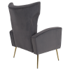Relaxační křeslo, šedá Velvet látka, BARET Relaxační křeslo, šedá Velvet látka, BARET