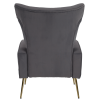 Relaxační křeslo, šedá Velvet látka, BARET Relaxační křeslo, šedá Velvet látka, BARET
