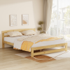 Postel s roštem, přírodní, 160x200, AZRA Postel s roštem, přírodní, 160x200, AZRA