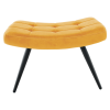 Křeslo s podnoží, žlutá Velvet látka/černá, HABEN Křeslo s podnoží, žlutá Velvet látka/černá, HABEN