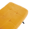 Křeslo s podnoží, žlutá Velvet látka/černá, HABEN Křeslo s podnoží, žlutá Velvet látka/černá, HABEN