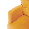 Křeslo s podnoží, žlutá Velvet látka/černá, HABEN Křeslo s podnoží, žlutá Velvet látka/černá, HABEN