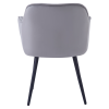 Designové křeslo, světlešedá Velvet  látka, FEDRIS 2 NEW