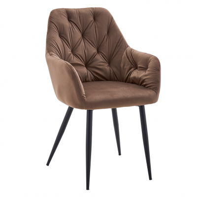 Designové křeslo, hnědá Velvet látka, VERIO NEW Designové křeslo, hnědá Velvet látka, VERIO NEW