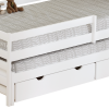 Postel s přistýlkou a úložným prostorem, 90x200, bílá, ELARA Postel s přistýlkou a úložným prostorem, 90x200, bílá, ELARA