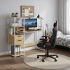 Univerzální PC stůl, dub/bílá, ELGIO Univerzální PC stůl, dub/bílá, ELGIO