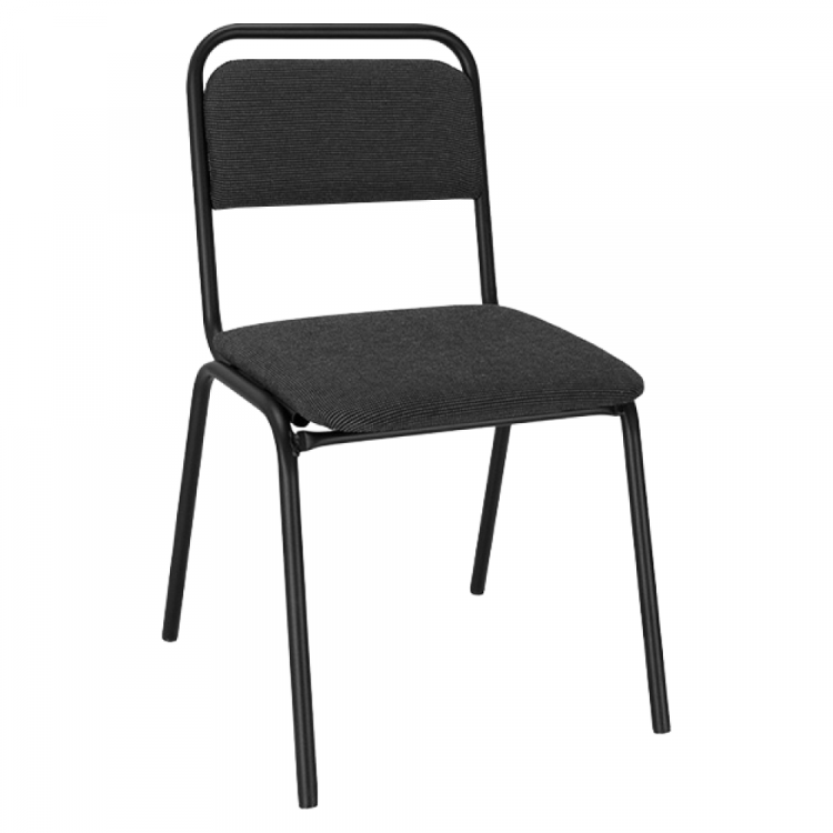 Zasedací židle, stohovatelná, šedá, VISITOR
