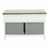 Lavice s polštářem, bílá / šedá, SEAT BENCH 2 NEW HX12-284 Lavice s polštářem, bílá / šedá, SEAT BENCH 2 NEW HX12-284