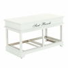 Lavice s polštářem, bílá / šedá, SEAT BENCH 2 NEW HX12-284 Lavice s polštářem, bílá / šedá, SEAT BENCH 2 NEW HX12-284