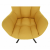 Designové otočné křeslo, žlutá/černá, KOMODO Designové otočné křeslo, žlutá/černá, KOMODO