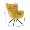 Designové otočné křeslo, žlutá/černá, KOMODO Designové otočné křeslo, žlutá/černá, KOMODO