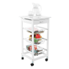Servírovací vozík, bílá, KORUS Servírovací vozík, bílá, KORUS