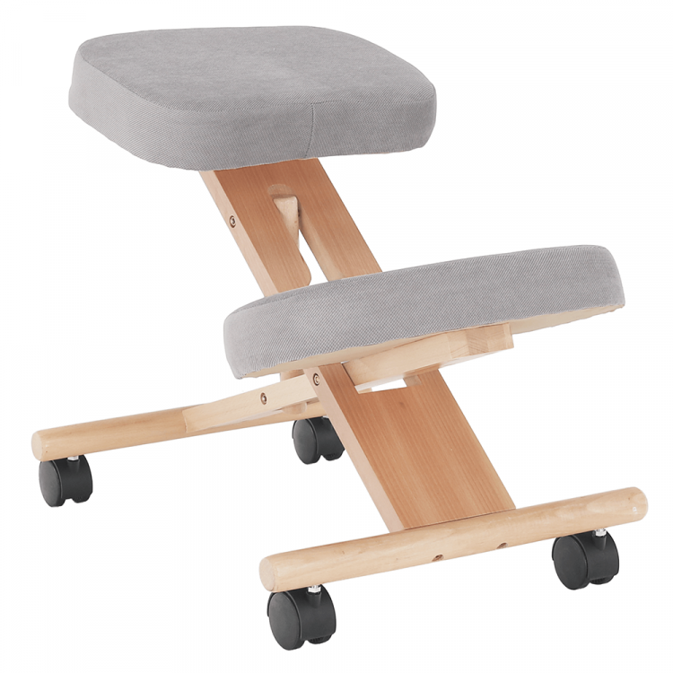 Ergonomická klekačka, šedohnědá Taupe/buk, FLONET Ergonomická klekačka, šedohnědá Taupe/buk, FLONET