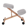 Ergonomická klekačka, šedohnědá Taupe/buk, FLONET Ergonomická klekačka, šedohnědá Taupe/buk, FLONET