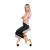 Ergonomická klekačka, šedohnědá Taupe/buk, FLONET Ergonomická klekačka, šedohnědá Taupe/buk, FLONET