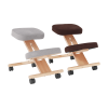 Ergonomická klekačka, šedohnědá Taupe/buk, FLONET Ergonomická klekačka, šedohnědá Taupe/buk, FLONET