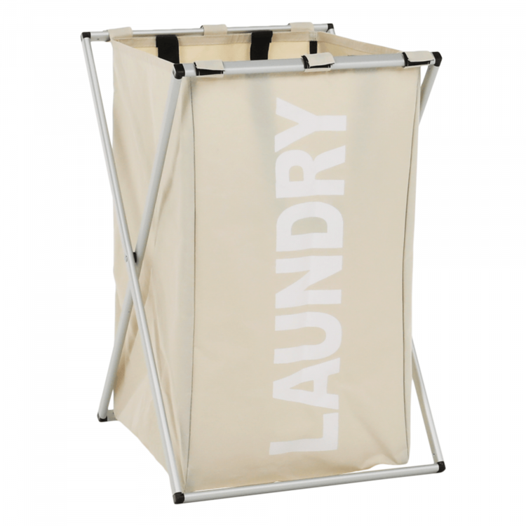 Látkový koš na prádlo, šedobéžová, LAUNDRY NEW TYP 1 Látkový koš na prádlo, šedobéžová, LAUNDRY NEW TYP 1