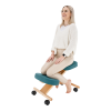 Ergonomická klekačka, petrolejová / buk, FLONET