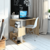 PC stůl, dub sonoma / bílá, Abes PC stůl, dub sonoma / bílá, Abes