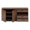 Komoda, dub bolzano / černá, DELIS G Komoda, dub bolzano / černá, DELIS G