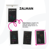 Skládací stůl na zeď, s křídovou tabulí, bílá, ZALMAN Skládací stůl na zeď, s křídovou tabulí, bílá, ZALMAN