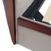 Postel s roštem, 180x200, šedohnědá Taupe Velvet látka, BARETO Postel s roštem, 180x200, šedohnědá Taupe Velvet látka, BARETO