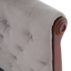 Postel s roštem, 180x200, šedohnědá Taupe Velvet látka, BARETO Postel s roštem, 180x200, šedohnědá Taupe Velvet látka, BARETO