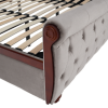 Postel s roštem, 180x200, šedohnědá Taupe Velvet látka, BARETO Postel s roštem, 180x200, šedohnědá Taupe Velvet látka, BARETO