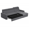 Rohová sedací souprava, šedá, pravá, MORA ROH Rohová sedací souprava, šedá, pravá, MORA ROH