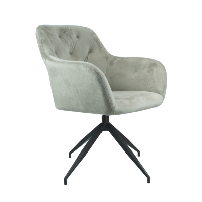Otočná židle, šedohnědá Taupe Velvet látka/černá, VELEZA NEW Otočná židle, šedohnědá Taupe Velvet látka/černá, VELEZA NEW