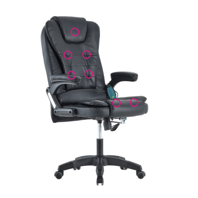 Kancelářské křeslo s funkcí masáže, černá, TYLER NEW Kancelářské křeslo s funkcí masáže, černá, TYLER NEW