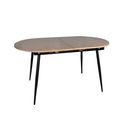 Jídelní stůl, rozkládací, dub/černá 150-190x75 cm, TAMERON Jídelní stůl, rozkládací, dub/černá 150-190x75 cm, TAMERON