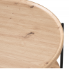 Konferenční stolek, dub artisan/černá, LAPIS