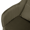 Kancelářské křeslo, šedohnědá Taupe Velvet látka/chrom, KLIAN