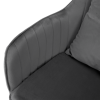 Kancelářské křeslo, šedá Velvet látka/chrom, KLIAN