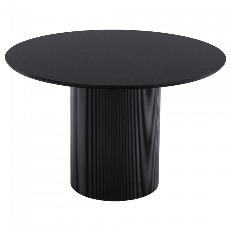 Jídelní stůl, černá, průměr 120 cm, MAHIR TYP 2